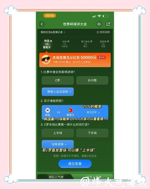 世界杯竞猜平台：如何参与并提早兑现奖金